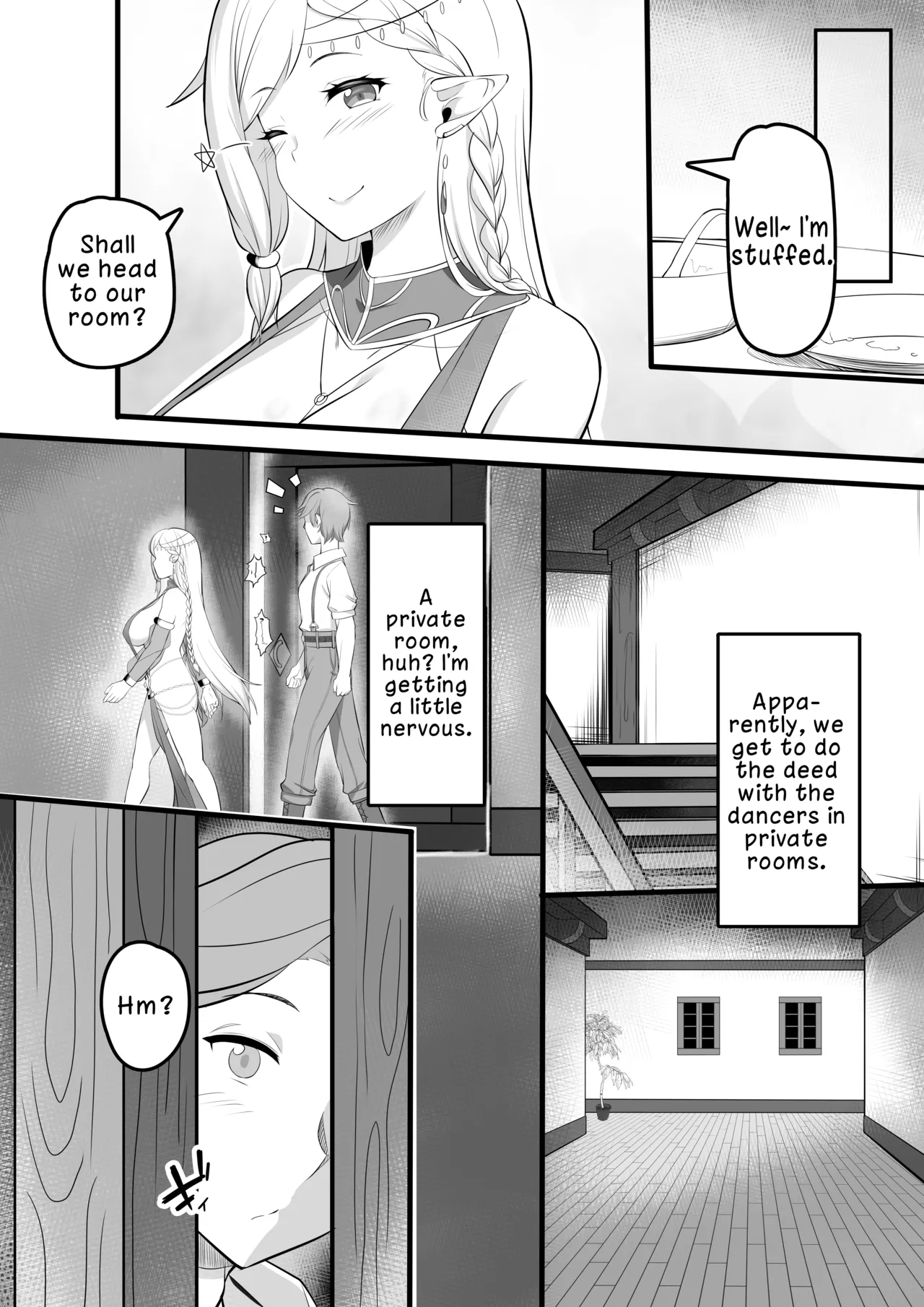 Hentai Manga Comic-The Story of When I Went to a Dancer Brothel and a Beautiful Elf Dancer Milked Me Dry-Read-8
